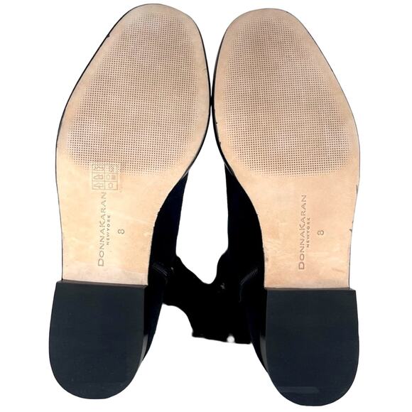 Donna Karan Lyra Black Over-The-Knee/Thigh High Boots Size 8 Goat Leather New - Picture 15 of 16